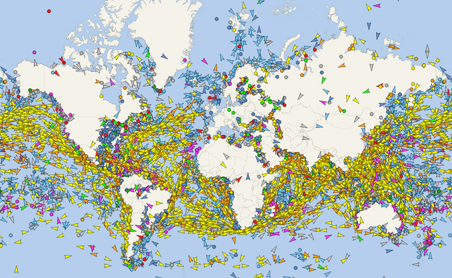 Satellite AIS ship positions in real-time by VesselFinder Satellite AIS ship positions in real-time by VesselFinder